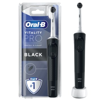 Oral-B Vitality Pro Black Ηλεκτρική Οδοντόβουρτσα Μαύρo Χρώμα 1τεμ