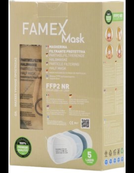 Famex mask FFP2  μάσκες μπεζ 10τμχ
