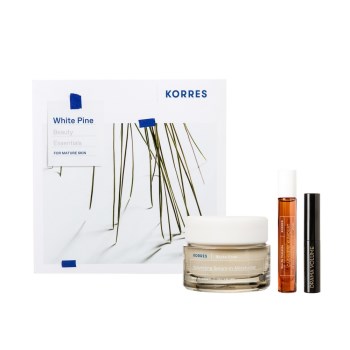 Korres White Pine Σετ Περιποίησης με Κρέμα Προσώπου για Κανονικές/Μικτές Επιδερμίδες , Ιδανικό για 50+