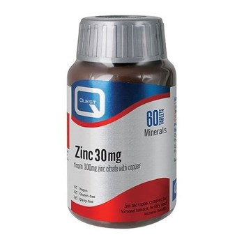 QUEST ZINC 30 MG 60TABS