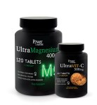 Power Of Nature Ultra Magnesium 400mg 120 ταμπλέτες & Ultra Vit-C 500mg 20 ταμπλέτες
