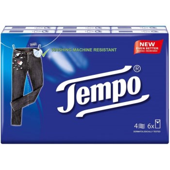 Tempo Classic χαρτομάντηλα 6x 10 τεμ