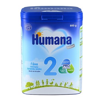 Humana Optimum 2 Γάλα Δεύτερης Βρεφικής Ηλικίας 6m+, 800gr