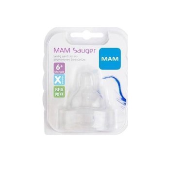 MAM Θηλές Σιλικόνη 6+ 2τμχ