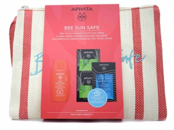 Apivita Bee Sun Safe PROMO dry touch fluid SPF50 50 ml + Δώρα