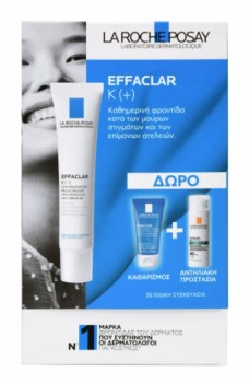 La Roche Posay Effaclar K (+) 40ml + Δώρο Effaclar Gel 50ml + Anthelios Oil Correct SPF50 3ml