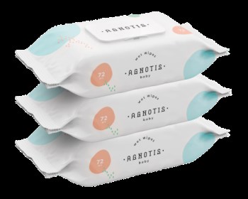 Agnotis Baby Wet Wipes Μωρομάντηλα 3 x 70τμχ 2+1 Δώρο
