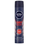 Nivea Men Deo Dry Impact Spray Ανδρικό Αποσμητικό για 72 Ώρες Προστασία, 150ml