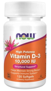 NOW FOODS VITAMIN D-3 10000 IU 120 SOFTGELS