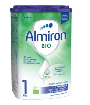 Nutricia Almiron Bio 1 Βιολογικό Γάλα σε Σκόνη 0 - 6m, 800gr