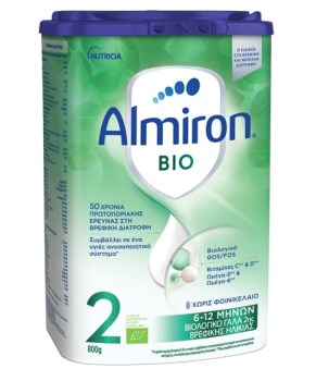 Nutricia Almiron Bio 2 Βιολογικό Γάλα σε Σκόνη 6 - 12m, 800grNutricia