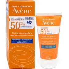 Avene Soins Solaires Fluide Sans Parfum SPF50+xωρίς άρωμα, 50ml