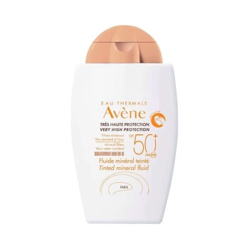 Avene Fluide Mineral Teinte SPF50+ Αντιηλιακή Κρέμα Προσώπου με Χρώμα για το μη Ανεκτικό & Ευαισθητο Δέρμα, 40ml