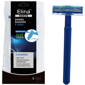 Elina Ξυραφάκια Μίας Χρήσης 5 τμχ με Aloe