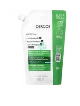 Vichy Dercos Anti-Dandruff Αντιπυτιριδικό Σαμπουάν για Κανονικά & Λιπαρά Μαλλιά Refill 500ml