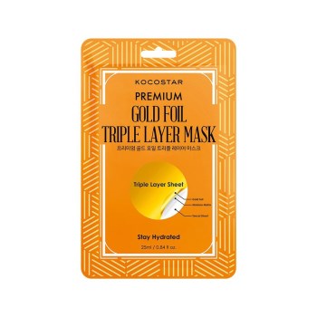 KOCOSTAR PREMIUM GOLD FOIL TRIPLE LAYER MASK