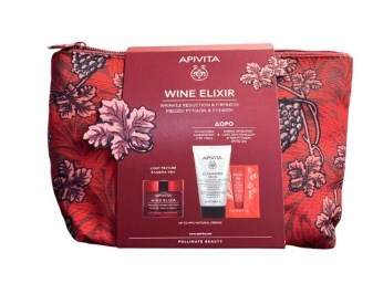 Apivita Promo Wine Elixir Wrinkle & Firmness Lift Cream Light 40ml & Δώρο Cleansing Milk 3 in 1 50ml & BeeSun Safe Αντηλιακό 2ml