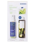 Korres Promo Cucumber & Hyaluronic Splash Sunscreen Αντηλιακό για Πρόσωπο & Σώμα SPF30, 150ml & Αφρόλουτρο Αγγούρι Bamboo, 250ml, 1σετ