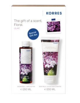 Korres Promo Renewing Body Cleanser Αφρόλουτρο Σώματος Πασχαλιά & Body Smoothing Milk Lilac Ενυδατικό Γαλάκτωμα Σώματος, 200 ml, 1σετ