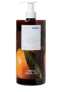 Korres Renewing Body Cleanser Aναζωογονητικό Αφρόλουτρο με Άρωμα Βασιλικός & Μανταρίνι, 1000ml