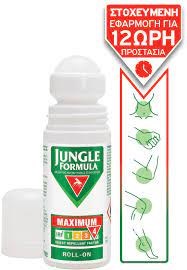 Jungle Formula Maximum Εντομοαπωθητική Λοσιόν σε Roll On 50ml