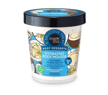 Natura Siberica Organic Shop Body Desserts Coconut Panna Cotta Ενυδατική Μους Σώματος 450 ml