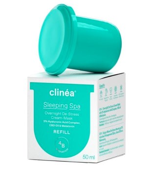 Clinea Sleeping Spa Refill Κρέμα-Μάσκα De-Stress Nυκτός, 50ml