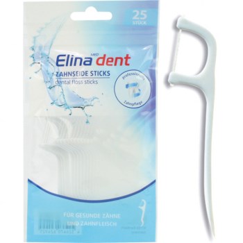 Elinadent Mini Flosser για Καθαρισμό Ανάμεσα Στα Δόντια 25τμχ