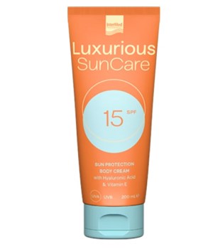 Intermed Luxurious Sun Care Body Cream SPF15 Αντηλιακή Κρέμα Σώματος, 200ml