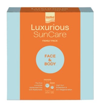 Intermed Luxurious SunCare Face & Body Family Pack με High Protection Face Cream SPF50, 75ml & Sun Protection Body Cream SPF50, 200ml, 1σετ