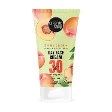 Natura Siberica Organic Shop Day Face Cream Αντιηλιακό Προσώπου με Ροδάκινο SPF30, 50ml