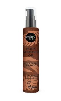 Organic Shop - Body Shimmer Body Oil - Chocolate and Mango 100ML