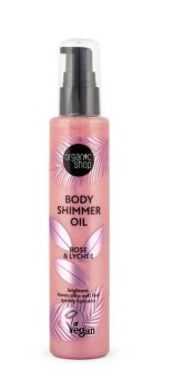 ORGANIC SHOP BODY SHIMMER OIL ROSE & LYCHEE 100ml