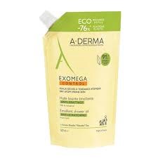 A-DERMA Exomega Control Emollient Shower Oil Refill Ανταλλακτικό Λάδι Καθαρισμού για Ατοπικό Δέρμα, 500ml
