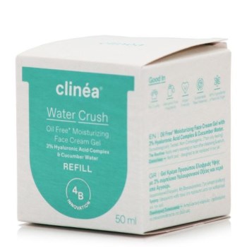 Clinea Water Crush Refill Light Ενυδατικό Gel Προσώπου Ημέρας για Κανονικές/Μικτές Επιδερμίδες με Υαλουρονικό Οξύ 50ml