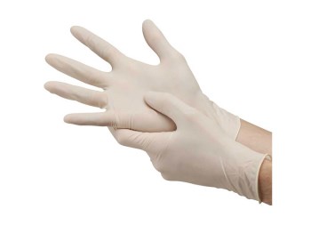 MG GLOVES Γάντια Λάτεξ (latex) με Πούδρα Λευκό 100 Τεμ. Large