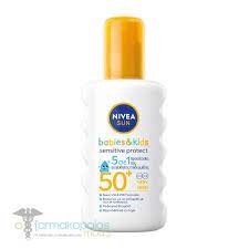 Nivea Sun Babies & Kids Sensitive Protect Spray SPF50+ Παιδικό Αντιηλιακό Σπρέι 5 σε 1, 200ml