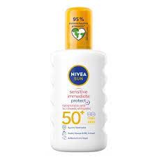 Nivea Sun Sensitive Immediate Protect Sun Spray SPF50 Αντιηλιακό Σπρέι, 200ml