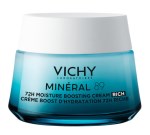 Vichy Mineral 89 72h Moisture Boosting Cream Rich Ενυδατική Κρέμα Προσώπου με Πλούσια Υφή, 50ml