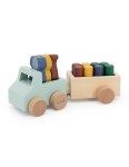 Trixie WOODEN ANIMAL CAR WITH TRAILER