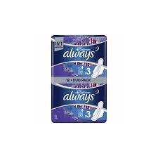 Always Platinum Ultra Night Size 3 Σερβιέτες με Φτερά 12 τμχ