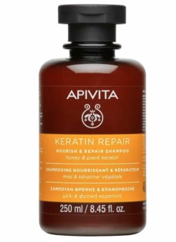 Apivita Keratin Repair Nourish & Repair Shampoo With Honey & Plant Keratin 250ml