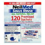 Neilmed Sinus Rinse Ανταλλακτικά Συσκευής Ρινικής Πλύσης 120 Φακελίσκοι