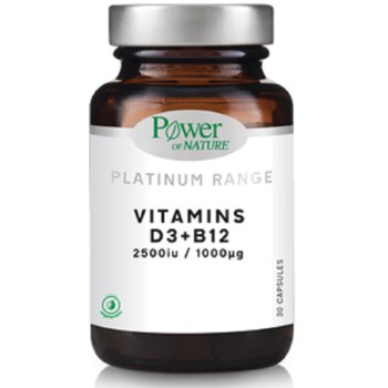 Power Of Nature Platinum Range Vitamins D3 & B12 30 κάψουλες