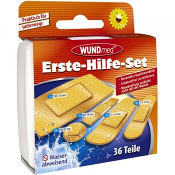 Wundmed first aid set 36 pieces