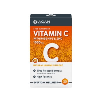 Agan Vitamiin C with Rose Hips & Zinc 1000mg 30tabs