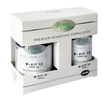 Power Of Nature Platinum Range Vitamin B12 1000mcg 2 x 60 ταμπλέτες