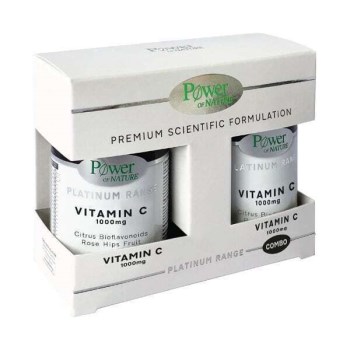 Power Of Nature Platinum Range Vitamin C 1000mg 2 x 30 κάψουλες