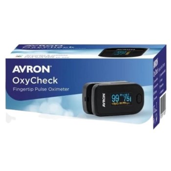 Παλμικό Οξύμετρο Δακτύλου Avron OxyCheck Μαύρο