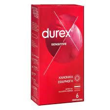 Durex Sensitive 6τμχ Προφυλακτικά για Στενή Εφαρμογή
